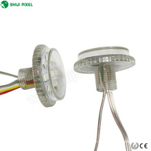 Nouveau boîtier couvercle 50mm diamètre 24 v ws2811 rgb led point pixel lumière